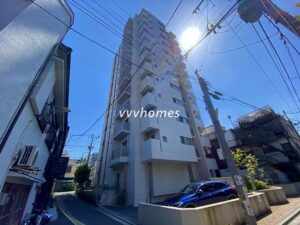 リビオレゾン白金 建物裏側