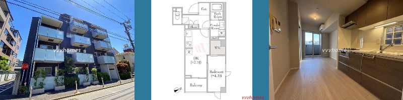 【ミリアレジデンス白金台_308号室(空室)】200,000円(20,000円)1DK(36.86㎡)
