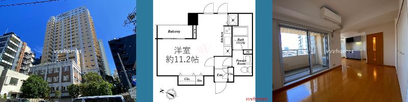 【アクロス目黒タワー_1008号室（空室）】158,000円（10,000円）1R（30.67㎡）