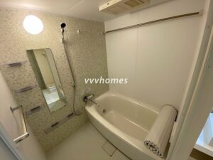 GRANPASEO白金高輪の1LDKタイプの浴室