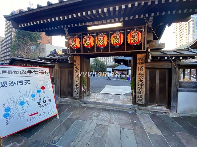 山手七福神巡り（覚林寺・毘沙門天）