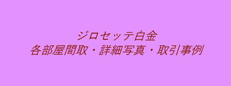 ジロセッテ白金（取引事例）