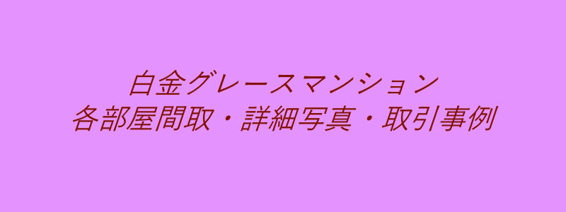 白金グレースマンション（取引事例）