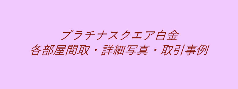 プラチナスクエア白金（取引事例）