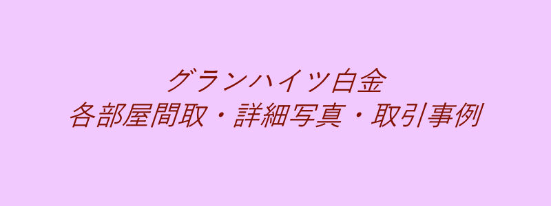 グランハイツ白金（取引事例）