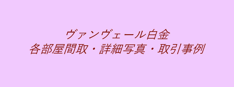 ヴァンヴェール白金（取引事例）