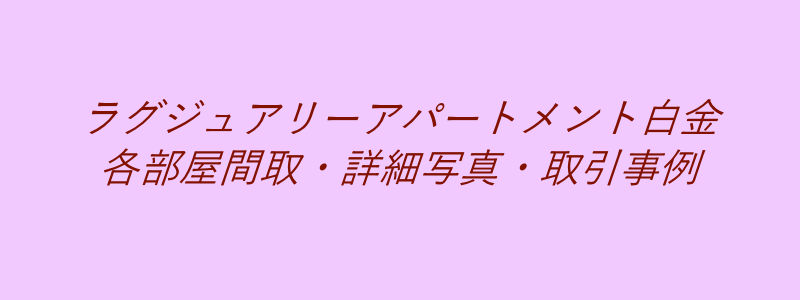 ラグジュアリーアパートメント白金（取引事例）