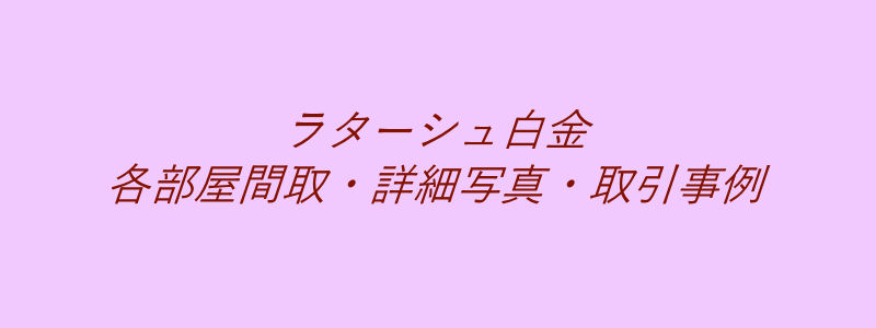 ラターシュ白金（取引事例）