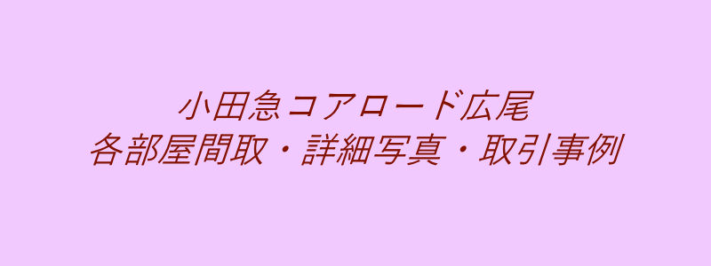 小田急コアロード広尾（取引事例）