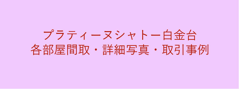 プラティーヌシャトー白金台（取引事例）