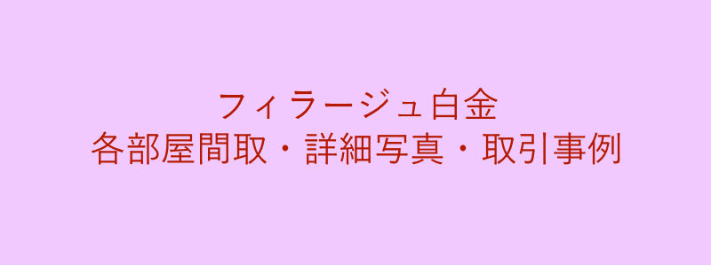 フィラージュ白金（取引事例）