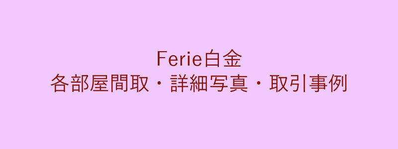 Ferie白金（取引事例）