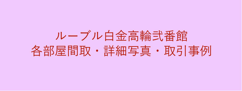 ルーブル白金高輪弐番館（取引事例）