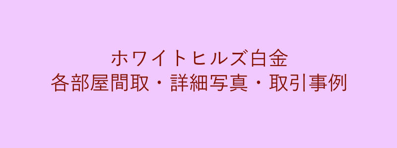 ホワイトヒルズ白金（取引事例）