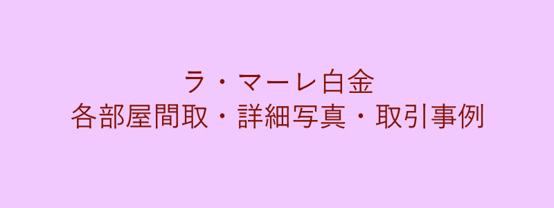ラ・マーレ白金（取引事例）