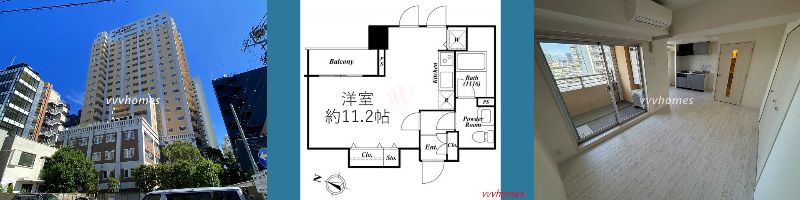 【アクロス目黒タワー_1106号室（空室）】153,000円（10,000円）1R（30.67㎡）
