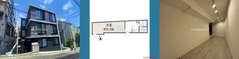 【レクス白金台_B104号室（空室）】111,000円（15,000円）1K（21.02㎡）