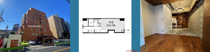【白金グランドハイツ_106号室（空室）】110,000円（11,000円）1R（28.76㎡）