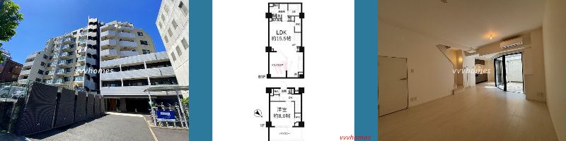 【レジディア白金高輪_103号室（空室）】300,000円（15,000円）1LDK（71.53㎡）