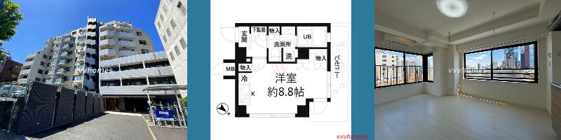【レジディア白金高輪_805号室（空室・申込あり）】142,000円（10,000円）1R（25.96㎡）