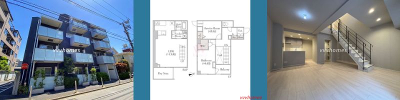 【ミリアレジデンス白金台_104号室(空室)】430,000円(20,000円)2LDK(76.20㎡)