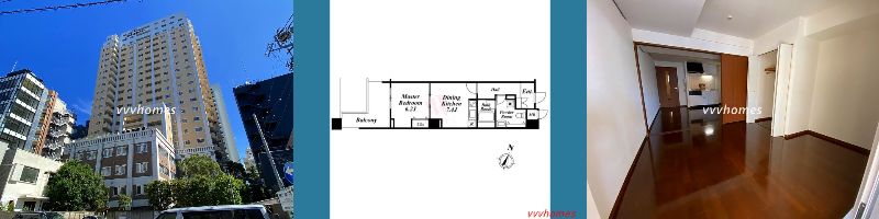 【アクロス目黒タワー_704号室（空室）】238,000円（10,000円）1DK（40.11㎡）