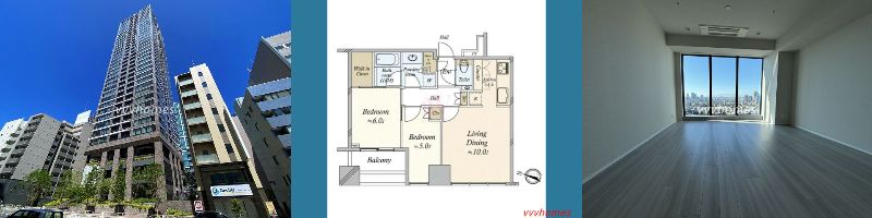 【プレミストタワー白金高輪_29階】26,800万円/2LDK(56.70㎡)