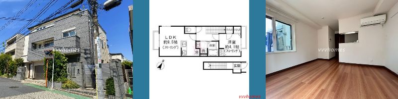 【リベルテ池田山_202号室（空室）】162,000円（6,000円）1LDK（40.99㎡）