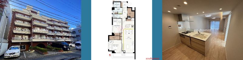 【サンビューハイツ白金台_3階】9,980万円/2LDK（67.50㎡）