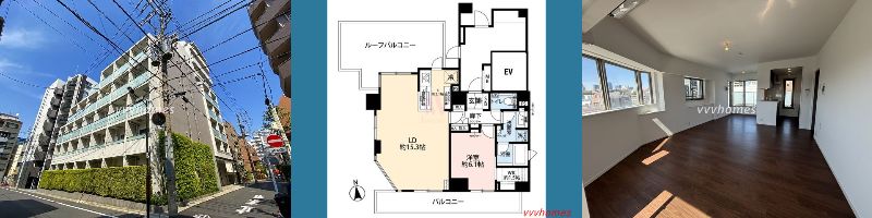 【パークリュクス白金monoグレージュ_801号室（空室）】340,000円（10,000円）1LDK（57.05㎡）