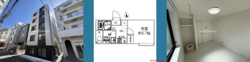 【オーブリオン白金_302号室（空室）】125,000円（10,000円）1R（20.03㎡）