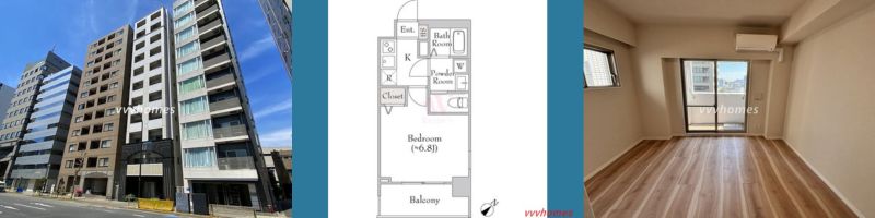 【ミリアレジデンス白金台ヒルズ_1104号室(空室)】155,000円(15,000円)1K(23.31㎡)