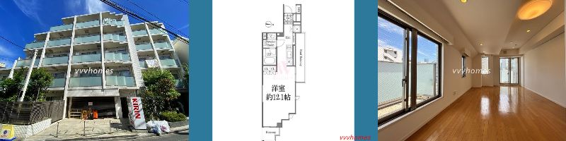 【グレイスコート白金_406号室（空室）】175,000円（15,000円）1R（36.21㎡）