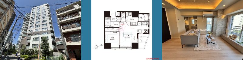 【ディアクオーレ白金高輪_7階】11,000万円/1LDK(44.23㎡)