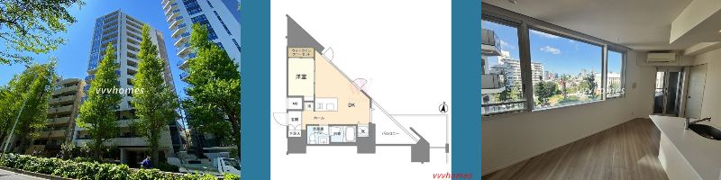 【REX白金_708号室(空室)】188,000円(12,000円)1DK(28.66㎡)